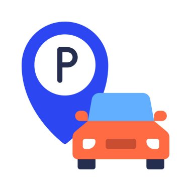 Parking web icon vector illustration