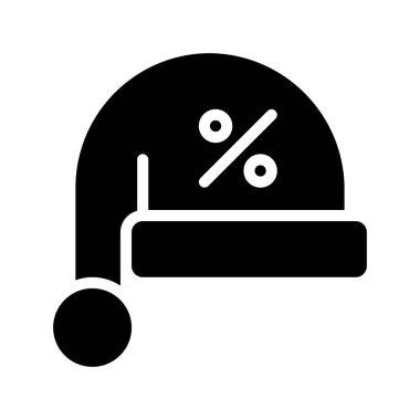 Noel Satışı web simgesi vektör illüstrasyonu