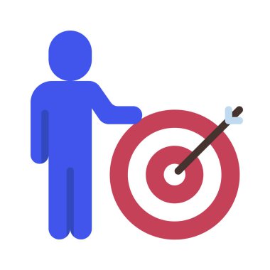 hedef simge vektör illüstrasyonu