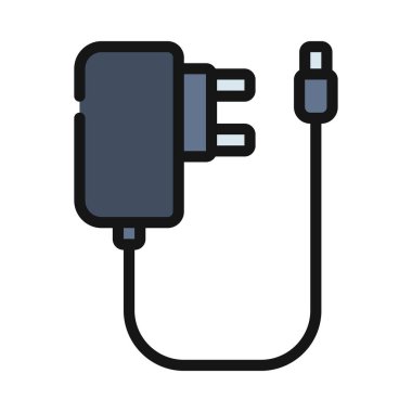 Akıllı Telefon Şarj simgesi vektör çizimi 