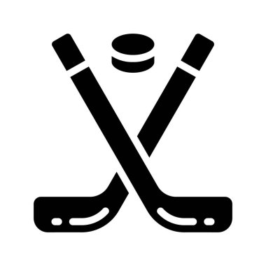 Buz Hokeyi Web simgesi vektör çizimi