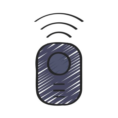 Düğme Anahtarı simgesi, vektör illüstrasyonu basit tasarım