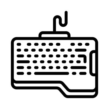Klavye simgesi, basit stil. vektör illüstrasyonu 
