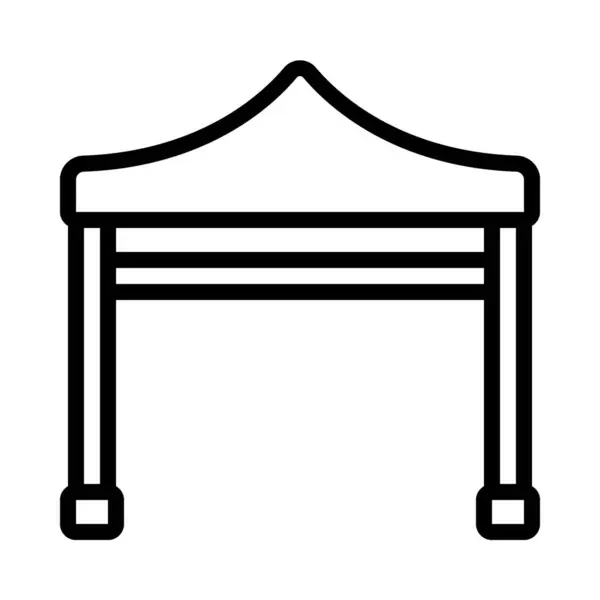 Gazebo Tent Icon Vector Illustration — Stock Vector