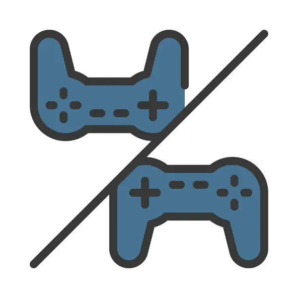 Player Player Web Icon Vektor Illustration — Stockvektor