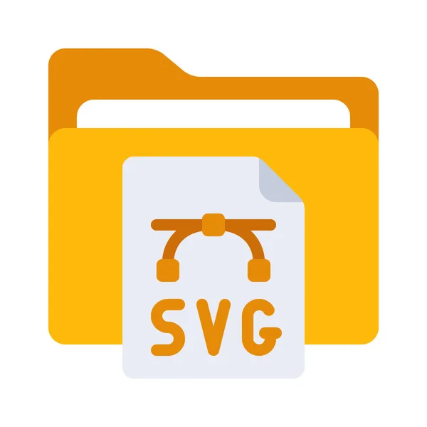 Svg File Folder Icon Vector Illustration — Stock Vector