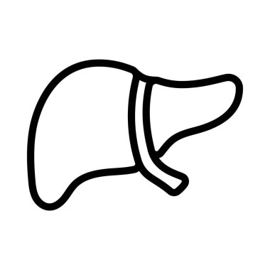 Karaciğer ağ ikonu vektör illüstrasyonu