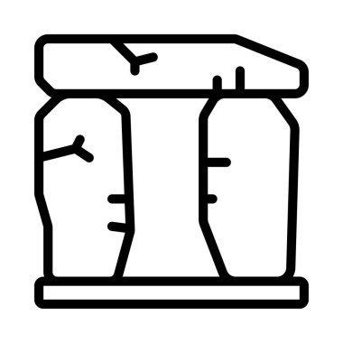 Stone Henge Web simgesi vektör illüstrasyonu