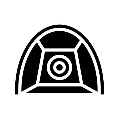 Net düz simge, vektör illüstrasyonunu çalıştır 