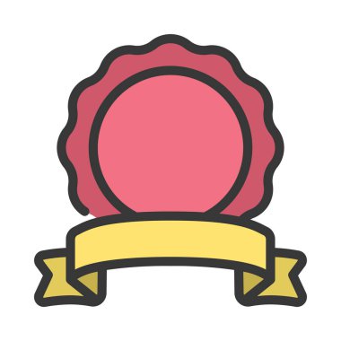 Ödül kurdele ikonu vektör resimleme arkaplanı 