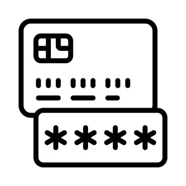 Kredi kartı web simgesi vektör illüstrasyonu