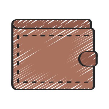 wallet icon, vector illustration simple design