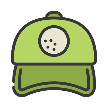 hat simgesi, vektör illüstrasyonu basit tasarım