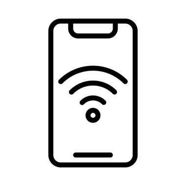 kablosuz kablosuz ağ sembolü vektör simgesi 