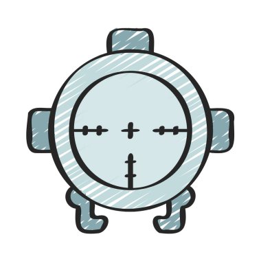 Ulaşılabilir Dürbün vektör illüstrasyon tasarımı