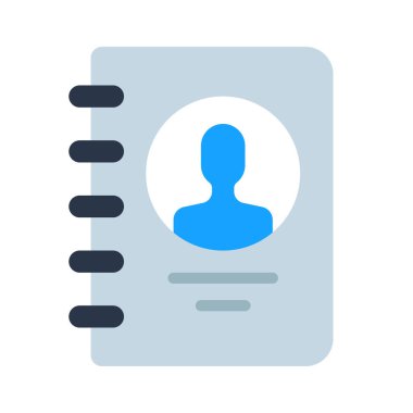 Rehber kitap simgesini, vektör çizim