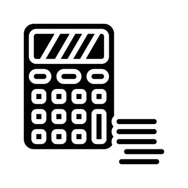 Finans simgesi vektör illüstrasyon tasarımını hesapla