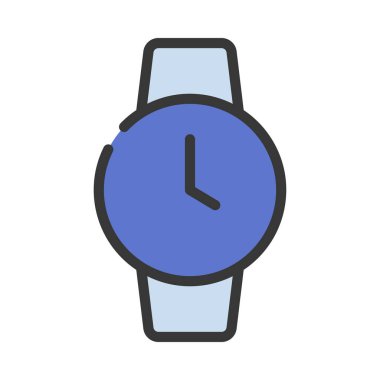 saat simgesi, vektör illüstrasyonu basit tasarım