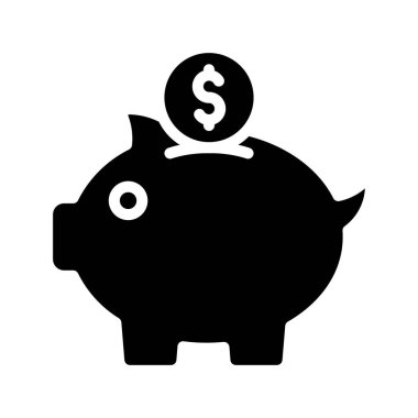 Tasarruf web simgesi vektör çizimi