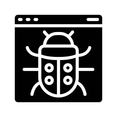 Web sitesi Hata simgesi, vektör illüstrasyonu 