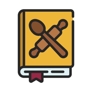 kitap simgesi, vektör illüstrasyonu basit tasarım