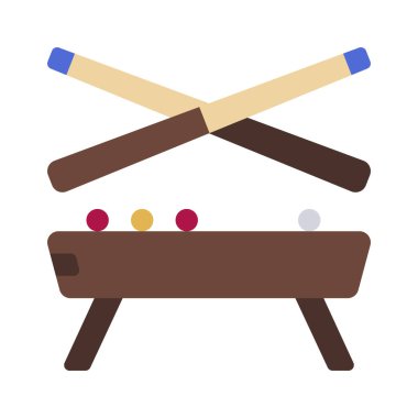 Havuz Tablosu Ağ ikonu vektör çizimi