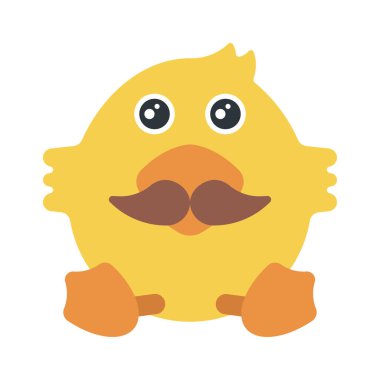 bıyık web simgesi vektör illüstrasyonu