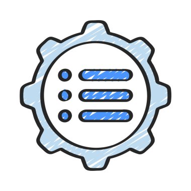 Yönetim simgesi vektör illüstrasyon tasarımı