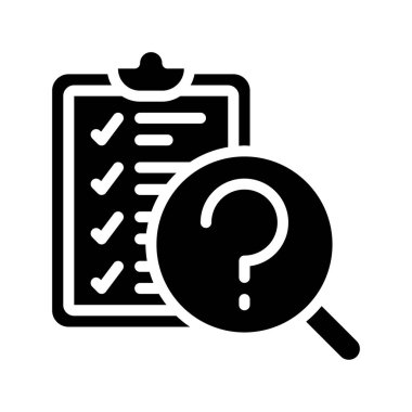 Proje Araştırma simgesi, vektör illüstrasyonu  