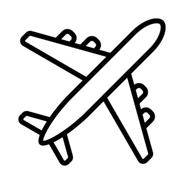 uçak taşıma simgesi, vektör illüstrasyonu 