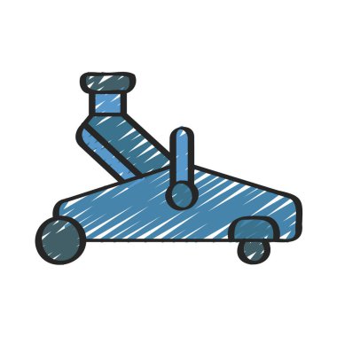 Ağır Görev Jack web simgesi vektör illüstrasyonu