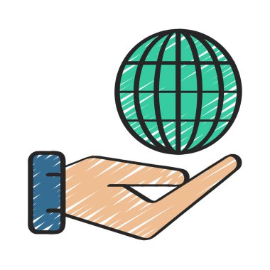 İnternet web simgesi vektör illüstrasyonunu ver