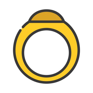 Sinyal halka simgesi. Web için halka vektör simgesi ile basit illüstrasyon.