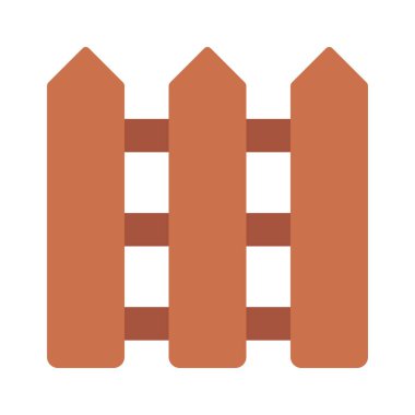  çit simgesi vektör illüstrasyonu