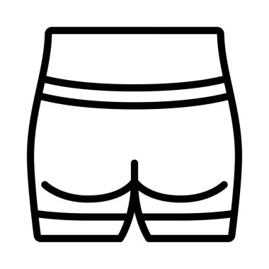 Buttocks web simgesi vektör illüstrasyonu