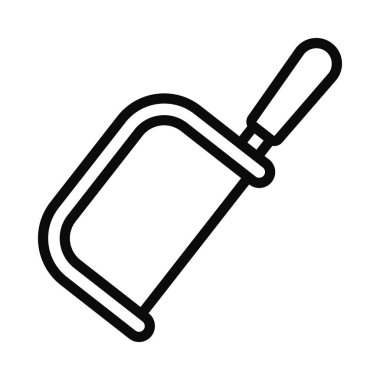 Saw Aracı Web simgesi vektör illüstrasyonu