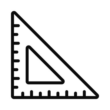 Üçgen Yönetici Web simgesi vektör illüstrasyonu