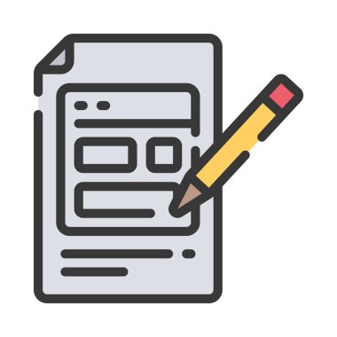 Çizim Düzeni Web simgesi vektör illüstrasyonu