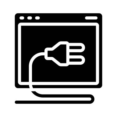 Web Sitesi Eklentileri web simgesi vektör illüstrasyonu