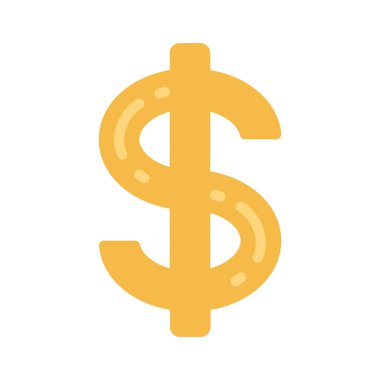 Amerikan Para Birimi Düz Vektör simgesi