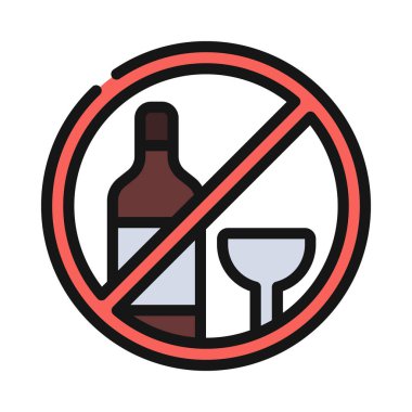 Alkol İmza Web simgesi vektör çizimi yok