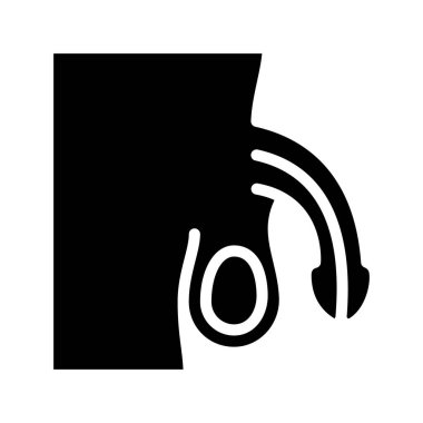Penis web icon vector illustration