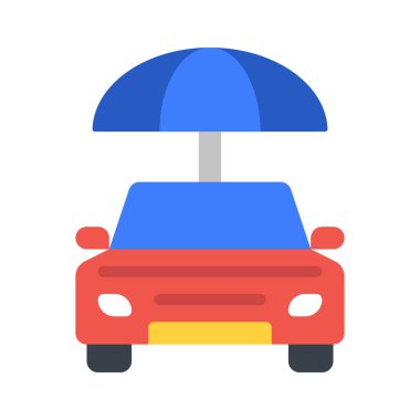 Araba Kapağı Web simgesi vektör illüstrasyonu