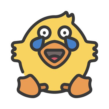 Ağlayan Gülen Ağ ikonu vektör çizimi