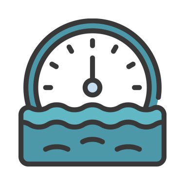 Beyaz arkaplanda Zaman Akımı simgesi