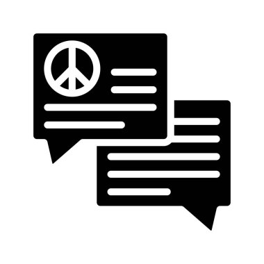 İletiler web simgesi vektör illüstrasyonu