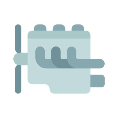 Motor web simgesi vektör illüstrasyonu