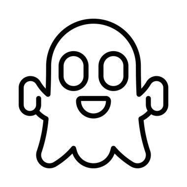 hayalet simge vektör illüstrasyon tasarımı