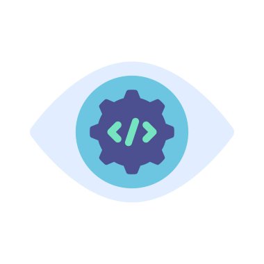 Geliştirme Vision web simgesi vektör çizimi