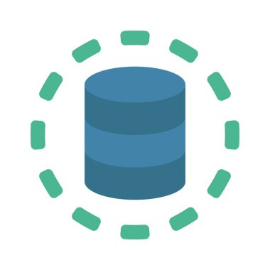 Veri Çemberi simgesi, vektör illüstrasyonu 